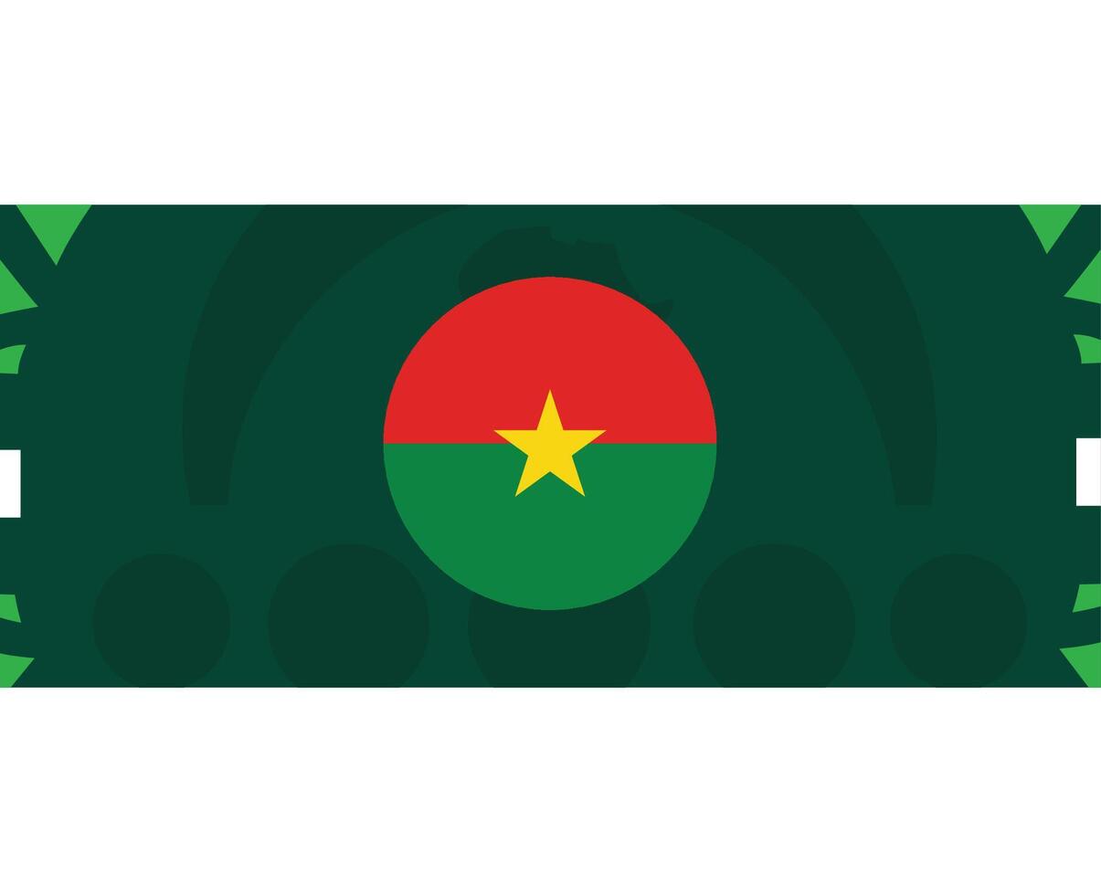 burkina faso drapeau emblème africain nations 2023 équipes des pays africain Football symbole logo conception vecteur illustration