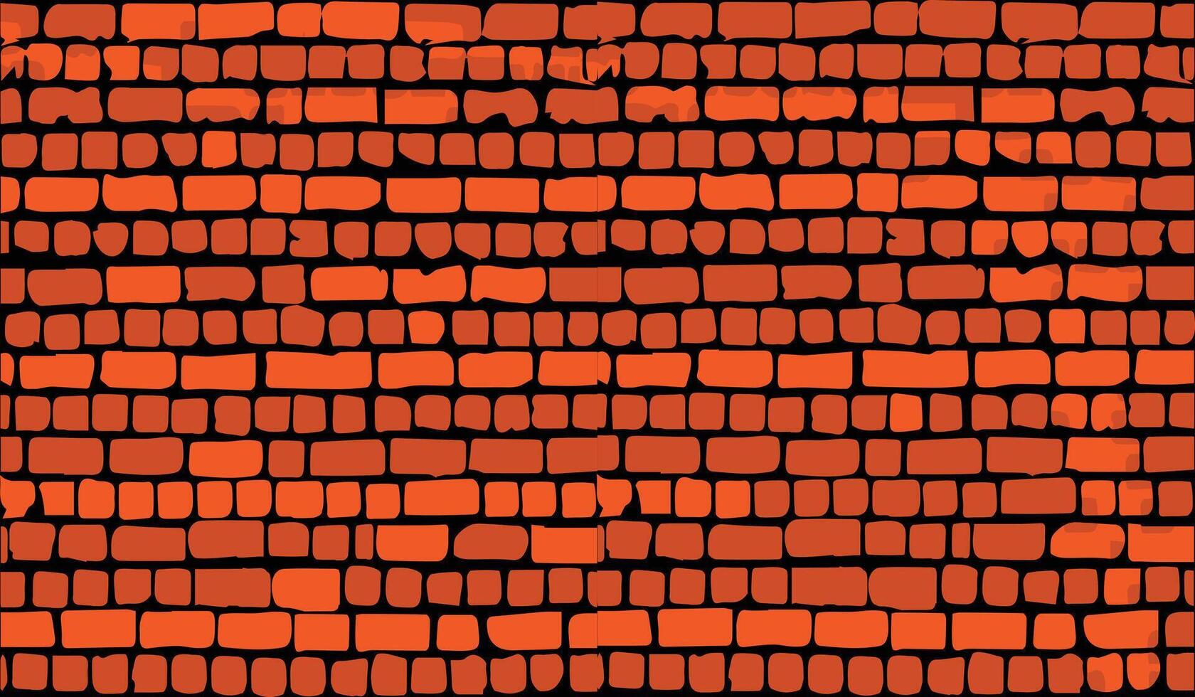brique mur, rouge le soulagement texture avec ombre, vecteur Contexte illustration. rouge brique tuile mur Contexte.