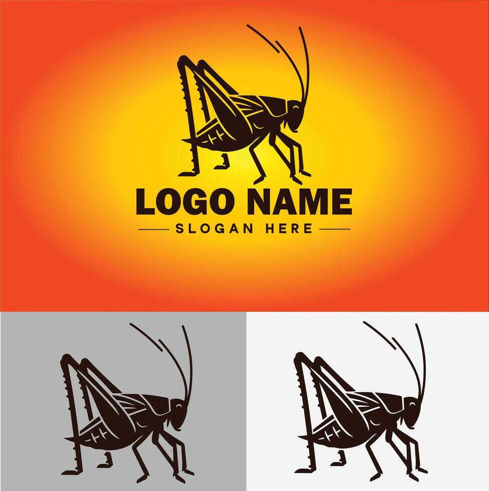 Katydid logo vecteur art icône graphique pour affaires marque icône Katydid logo modèle