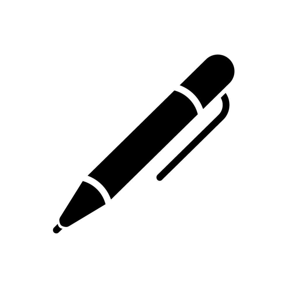 crayon icône vecteur. stylo illustration signe. écrire symbole ou logo. vecteur