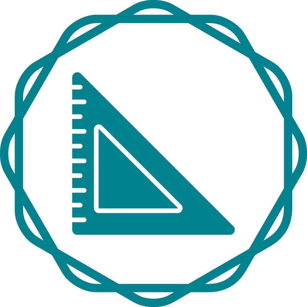 icône de vecteur de règle triangulaire