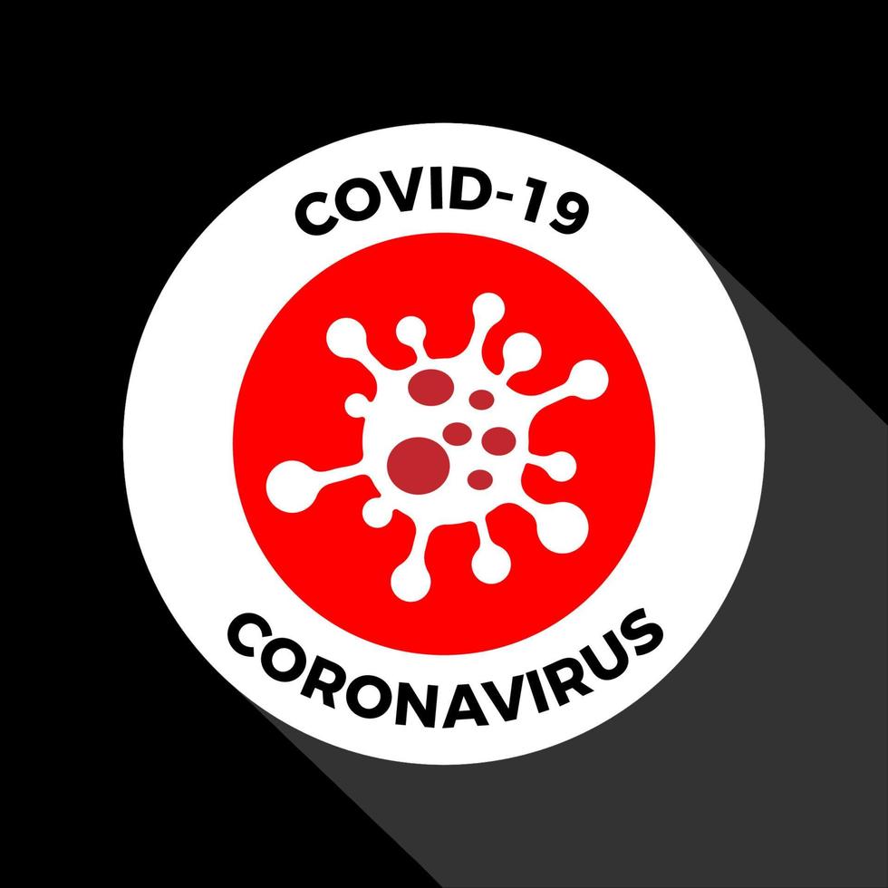 symbole de garde du virus corona vecteur