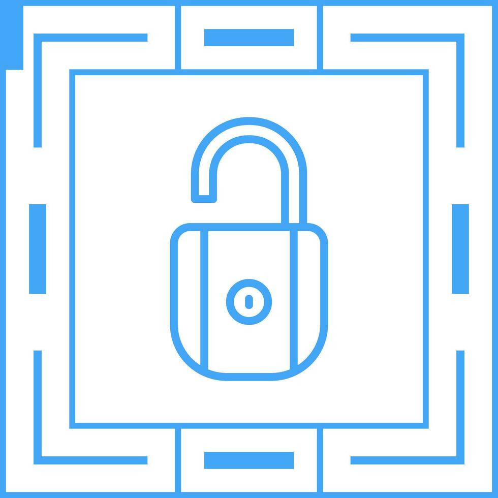 déverrouiller l'icône de vecteur