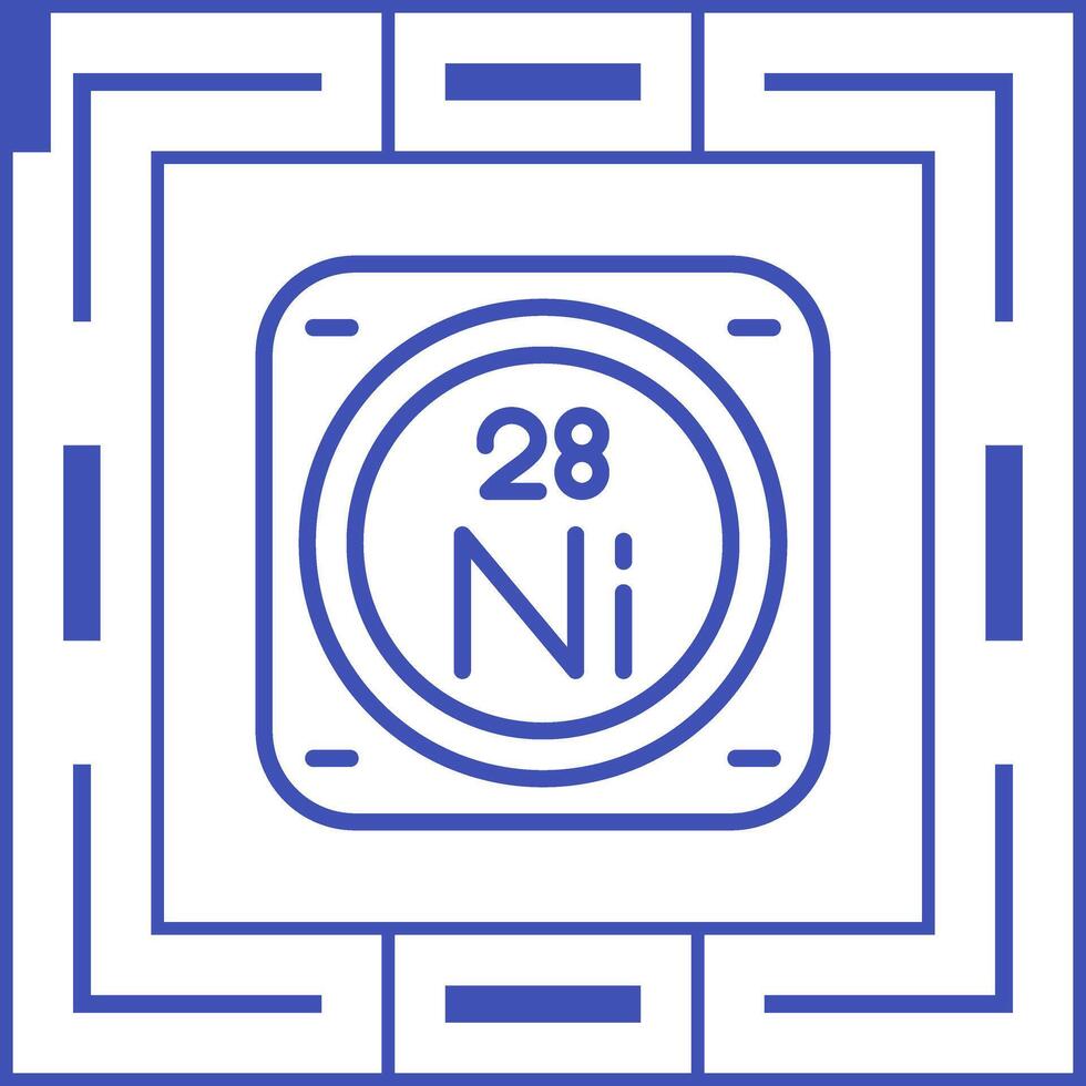 nickel vecteur icône