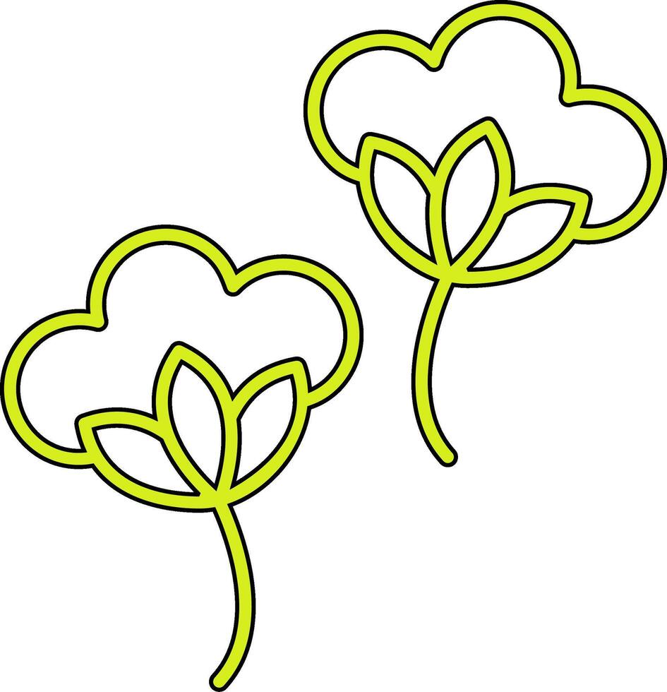 coton fleurs vecto icône vecteur