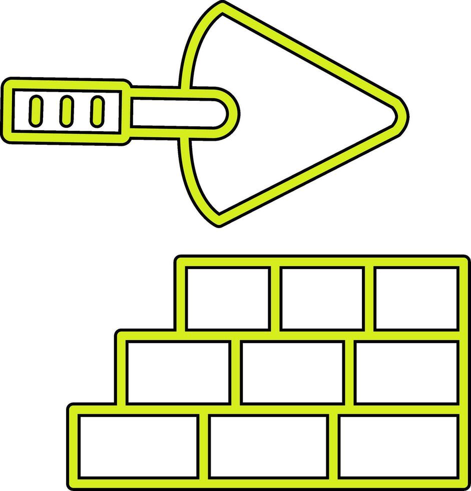 brique mur vecto icône vecteur