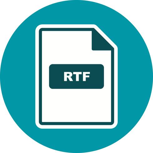 Icône de vecteur RTF