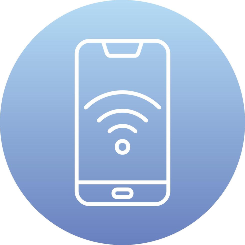 téléphone intelligent Wifi vecto icône vecteur