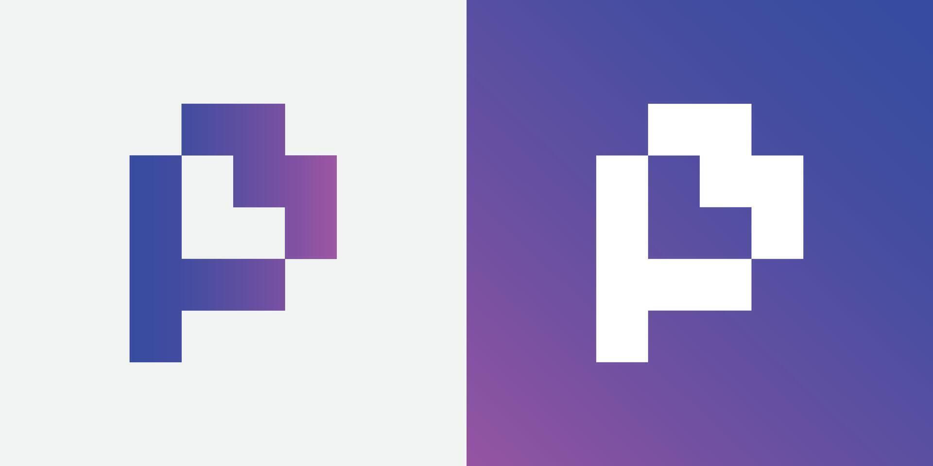 abstrait lettre p logotype. Créatif minimalisme logotype. universel moderne géométrique linéaire logo idée. vecteur