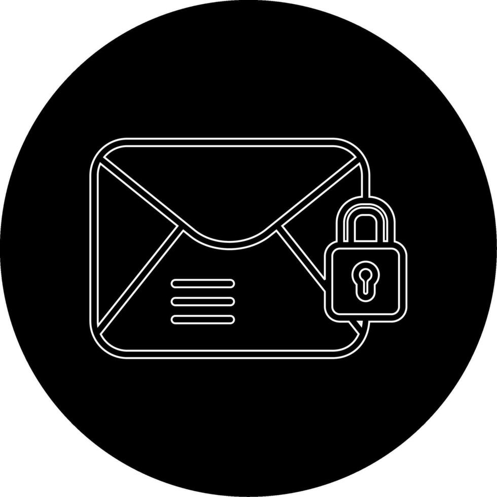 email crypté vecto icône vecteur