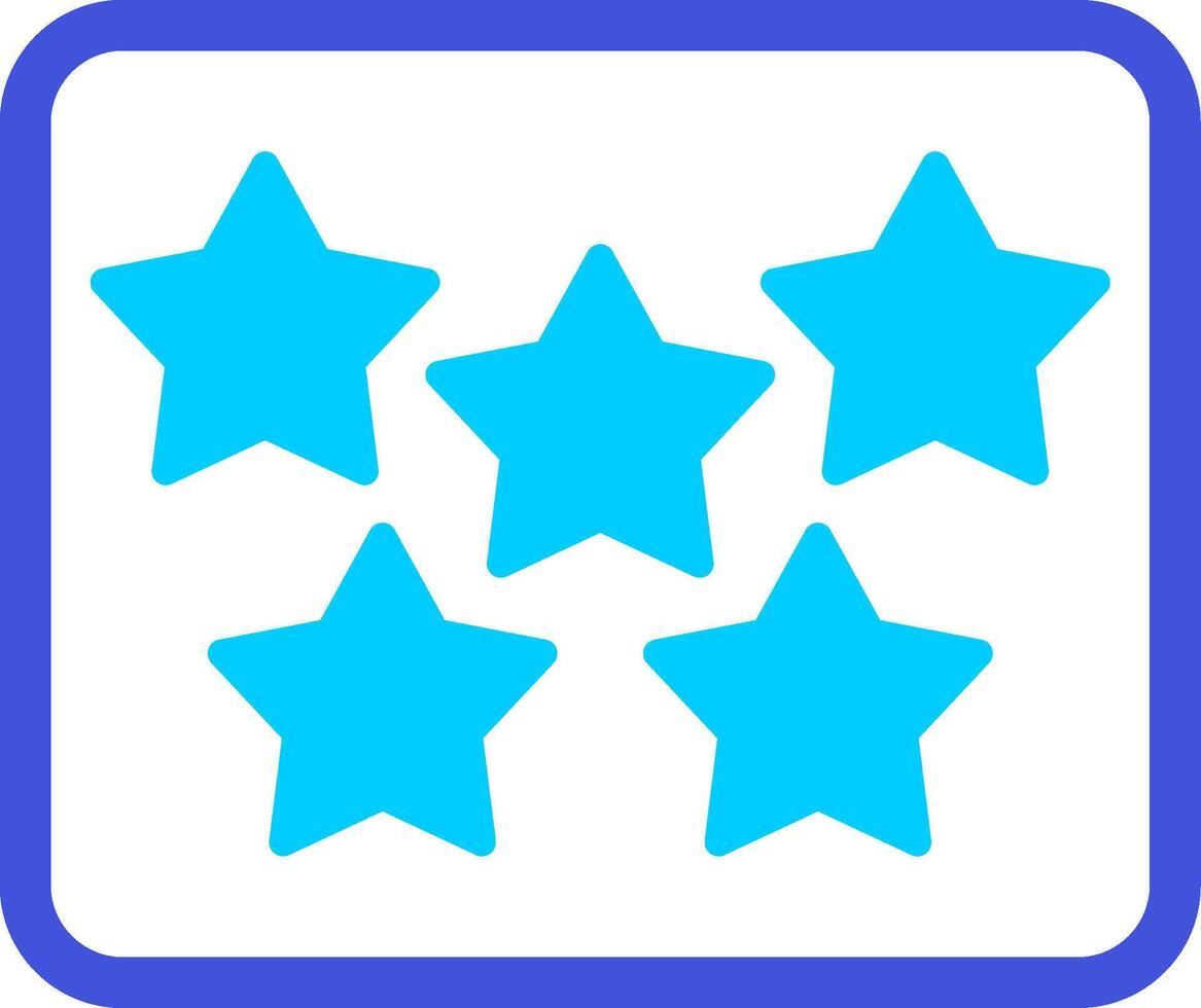 cinq étoile vecto icône vecteur