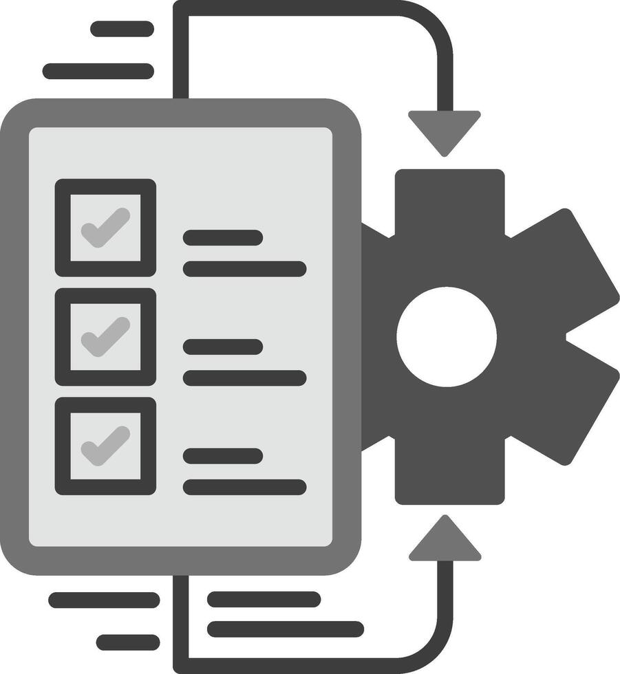 flux de travail vecto icône vecteur