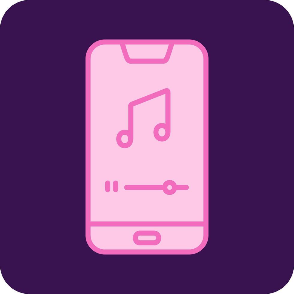 mobile la musique joueur vecto icône vecteur