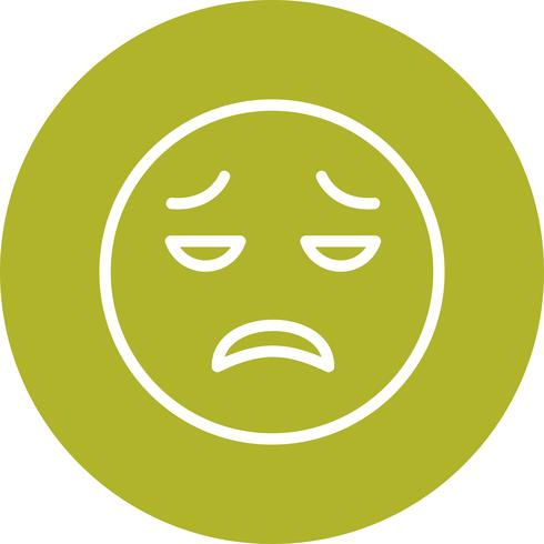 Emoji vecteur déçu