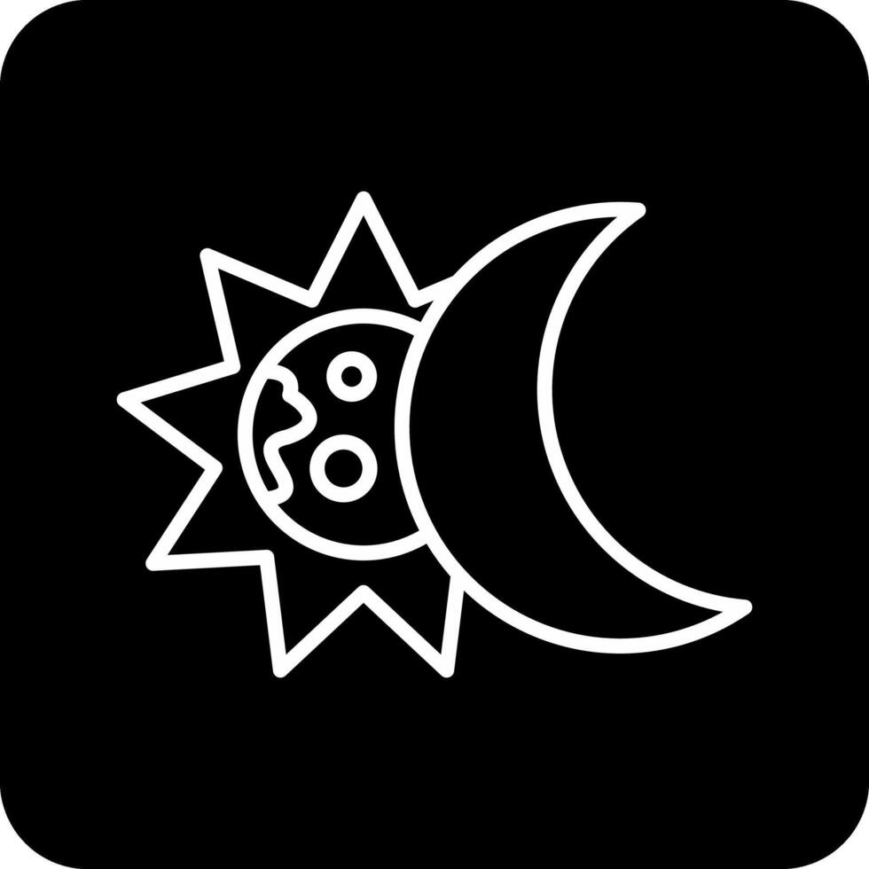 éclipse vecto icône vecteur