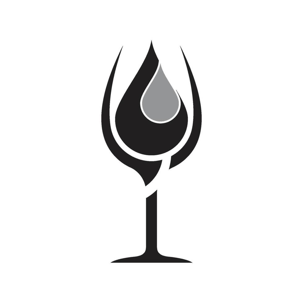 du vin verre jus logo vecteur