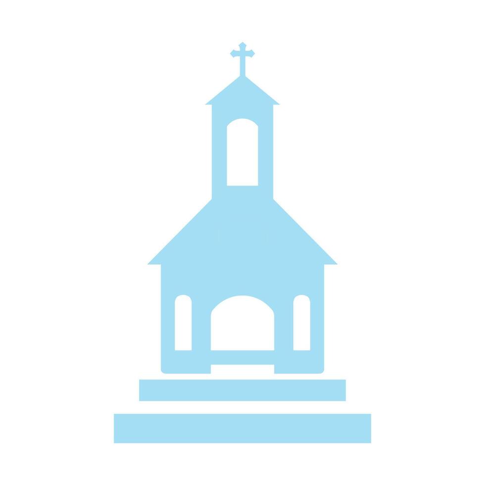 église plat icône vecteur illustration