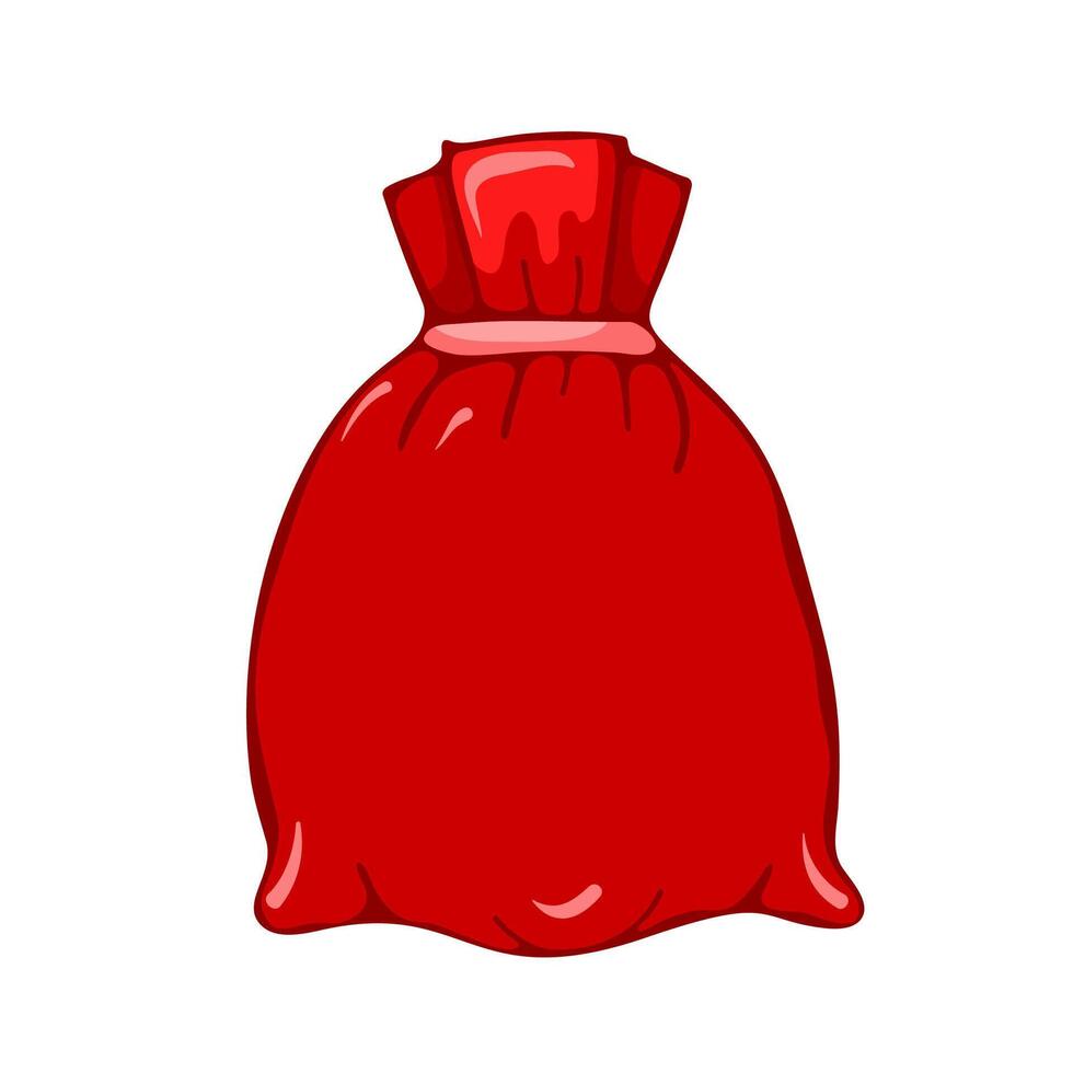 rouge sac icône vecteur illustration