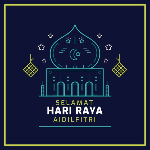 vecteur de hari raya