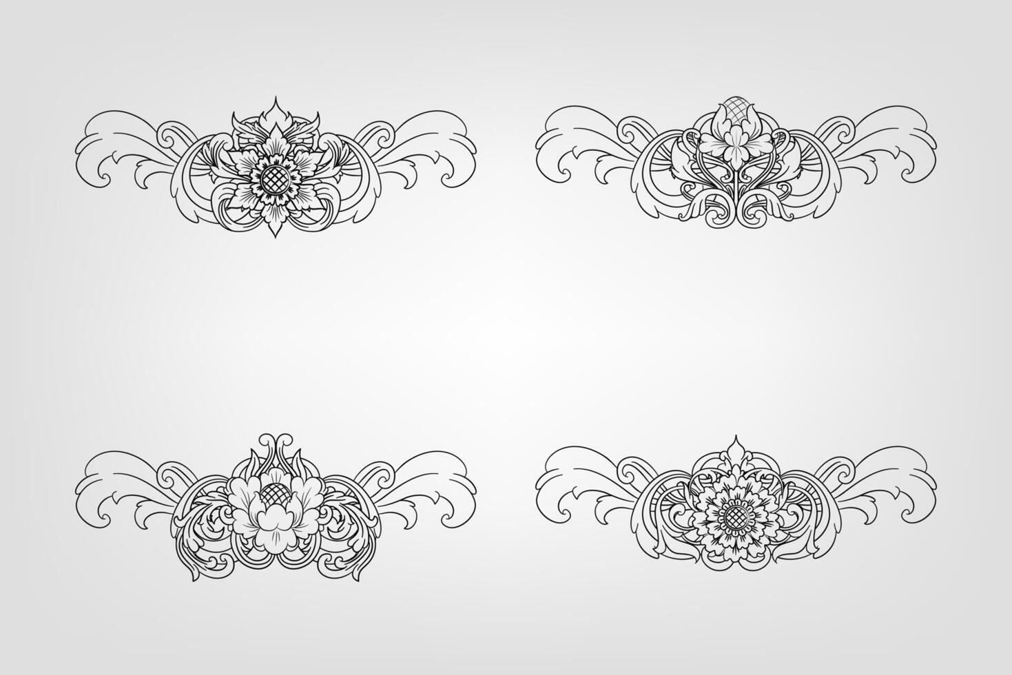 texte séparateur baroque décorer diviseur livre typographie ornement conception éléments ancien partage formes frontière illustration vecteur