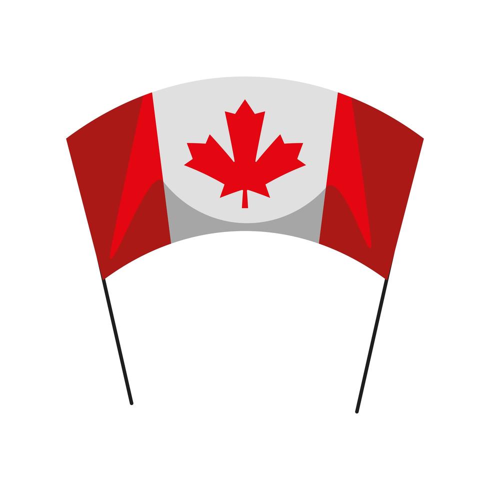 pancarte drapeau canadien vecteur
