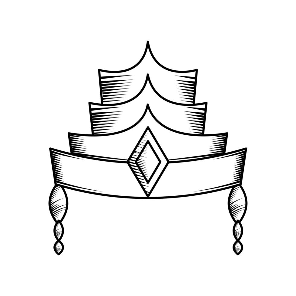 icône de l'autorité de la couronne vecteur