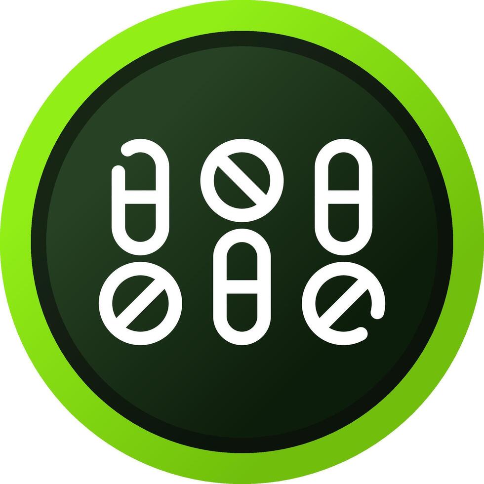 conception d'icônes créatives de médecine vecteur