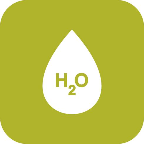 Icône de vecteur H2O