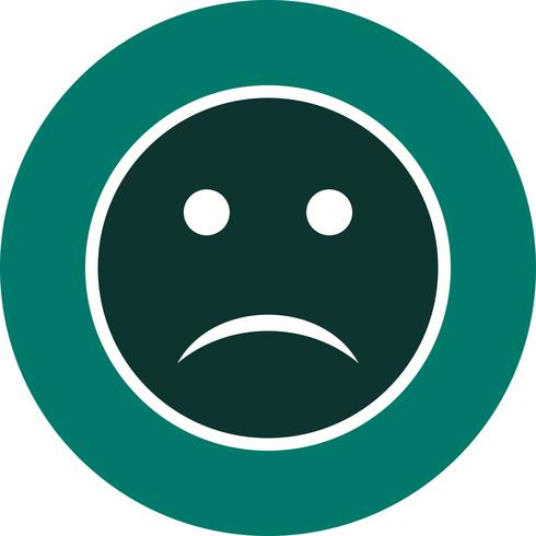 Emoji triste Vector Icon