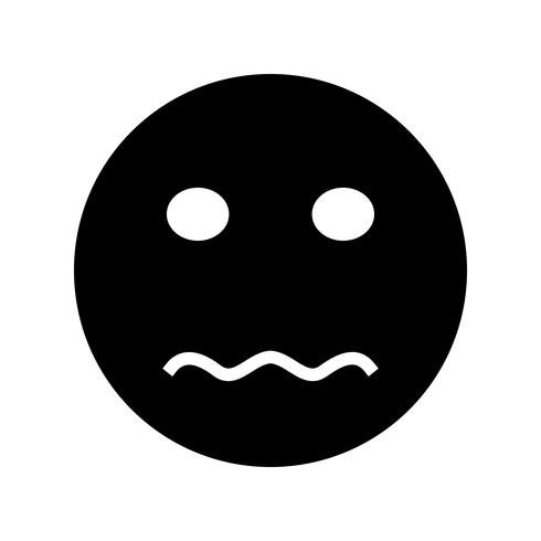 Emoji nerveux Vector Icon