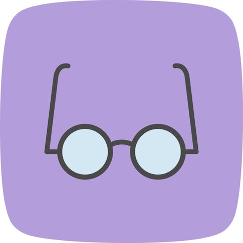 Icône de vecteur de lunettes expérimentales
