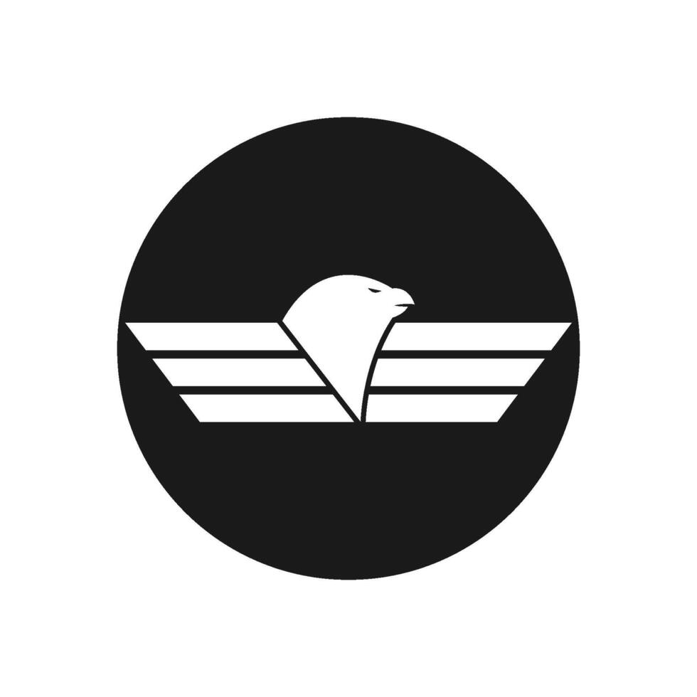 conception d'icône de vecteur de modèle de logo d'aile de faucon