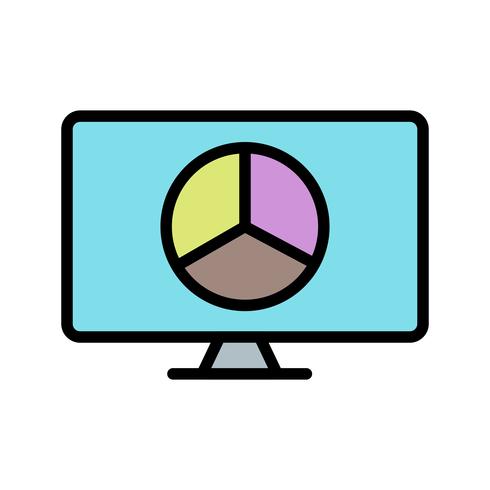 Graphique en ligne Vector Icon