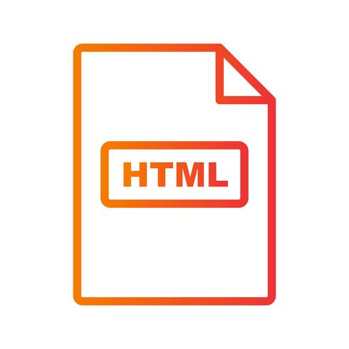 Icône de vecteur HTML