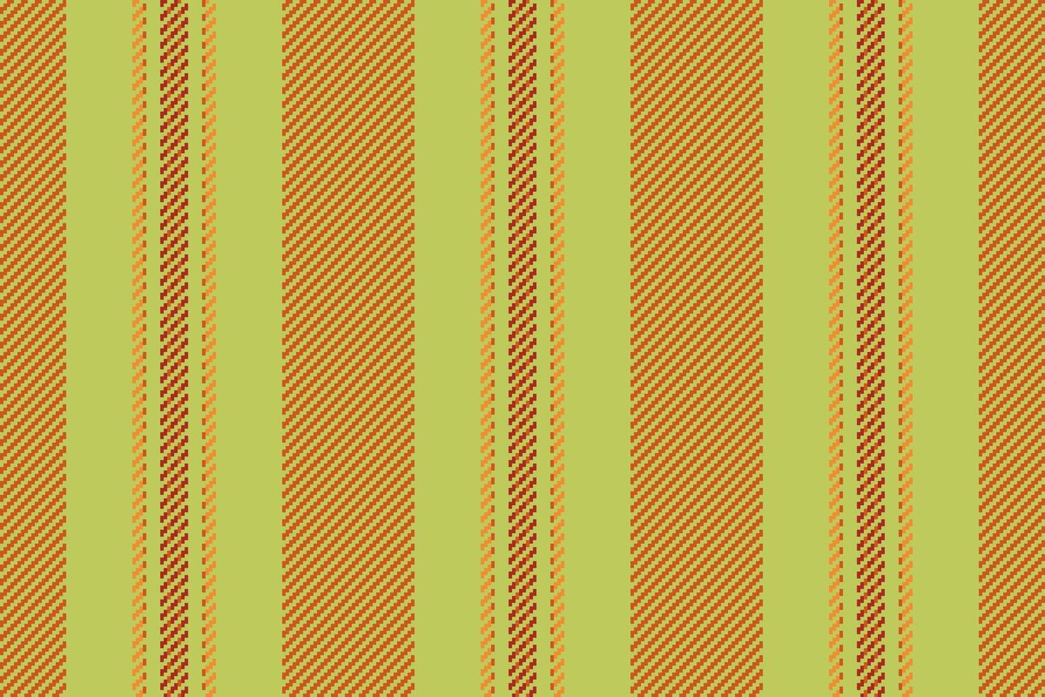 livre textile sans couture arrière-plan, Couper en dehors vecteur en tissu vertical. octobre lignes modèle texture Bande dans citron vert et Orange couleurs.