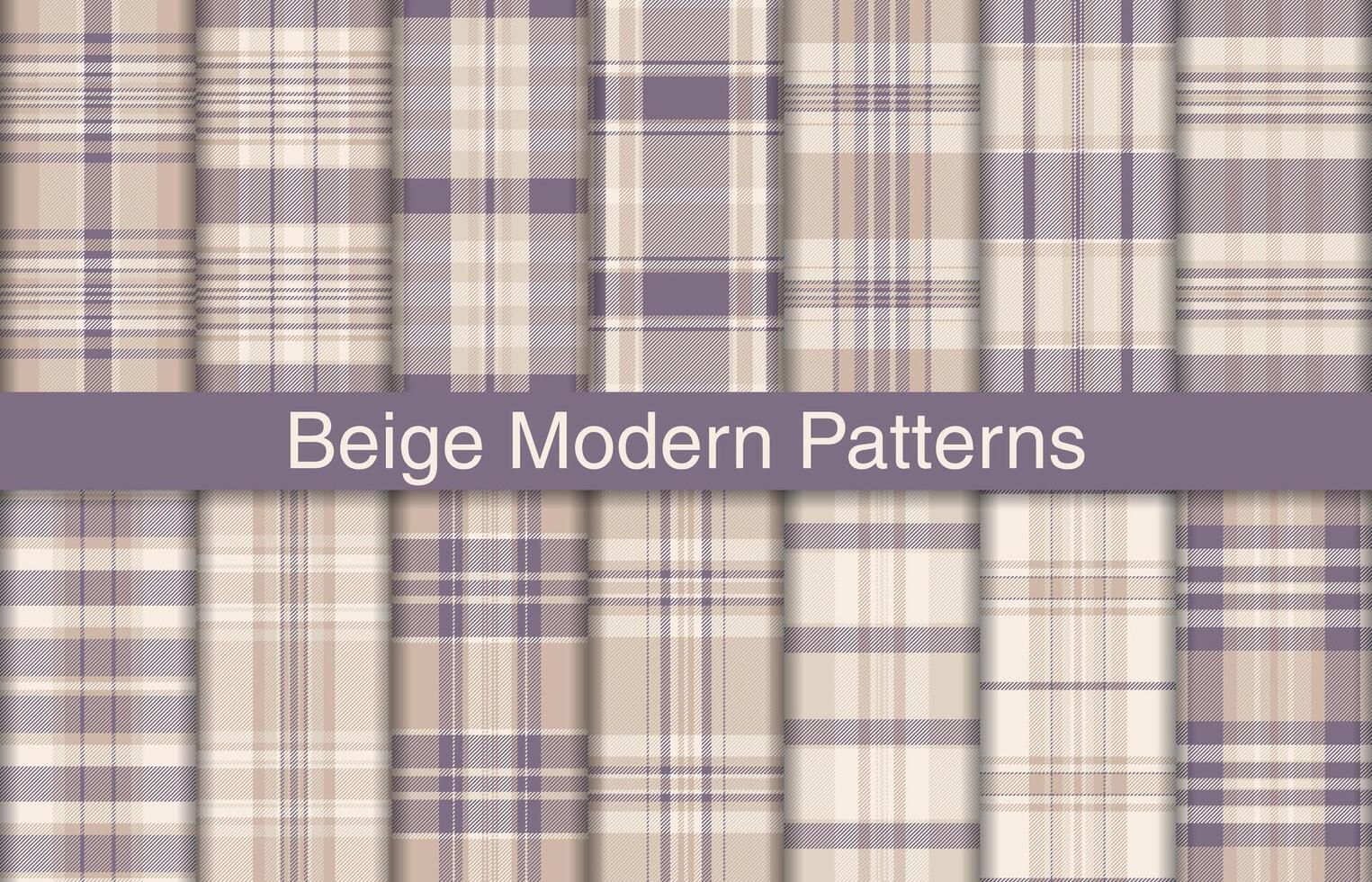 beige plaid liasses, textile conception, à carreaux en tissu modèle pour chemise, robe, costume, emballage papier imprimer, invitation et cadeau carte. vecteur