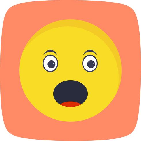 Emoji vecteur surpris