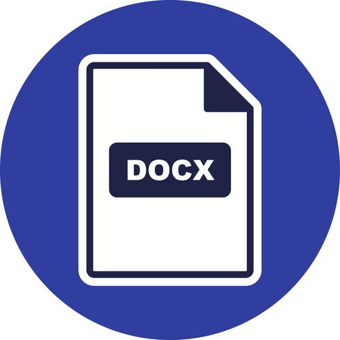 Icône de vecteur DOCX