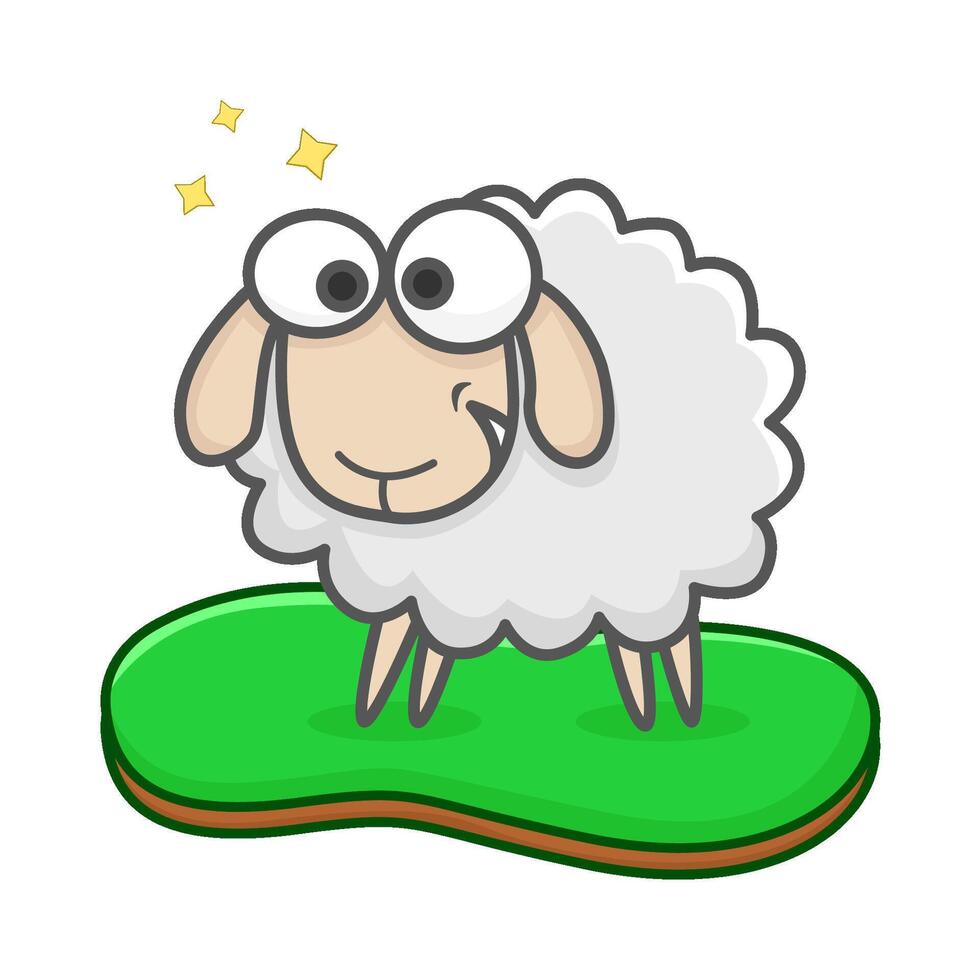 illustration d'animaux moutons vecteur