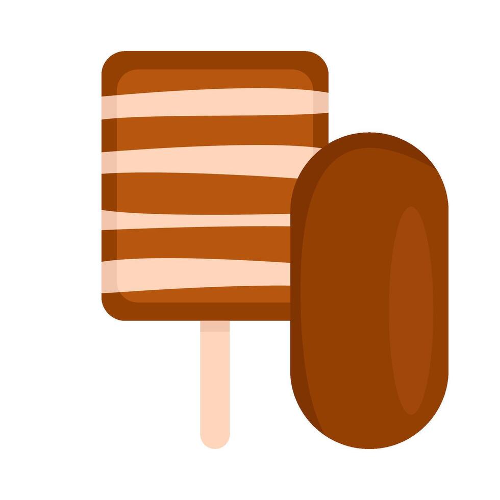 la glace crème Chocolat illustration vecteur