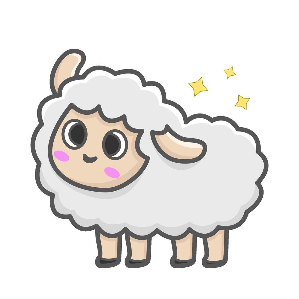illustration d'animaux moutons vecteur