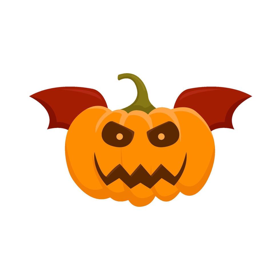 citrouille Halloween chauve souris illustration vecteur