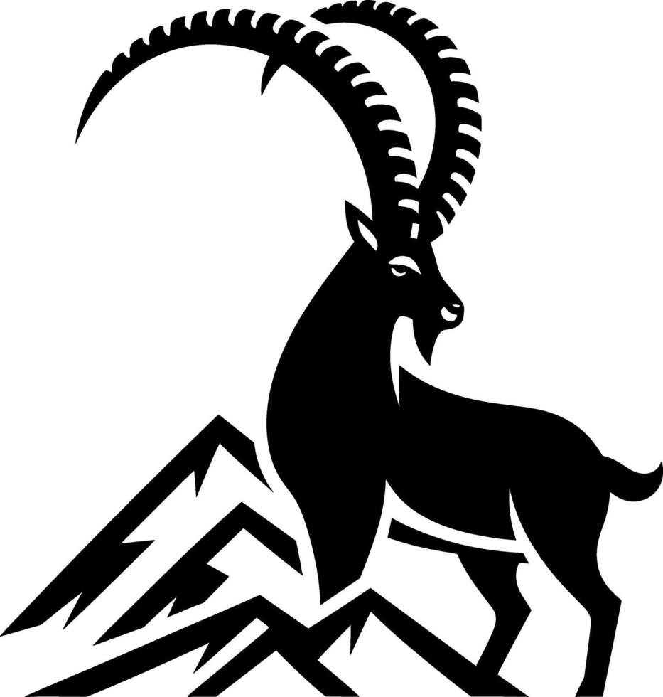 ibex sauvage chèvre vecteur
