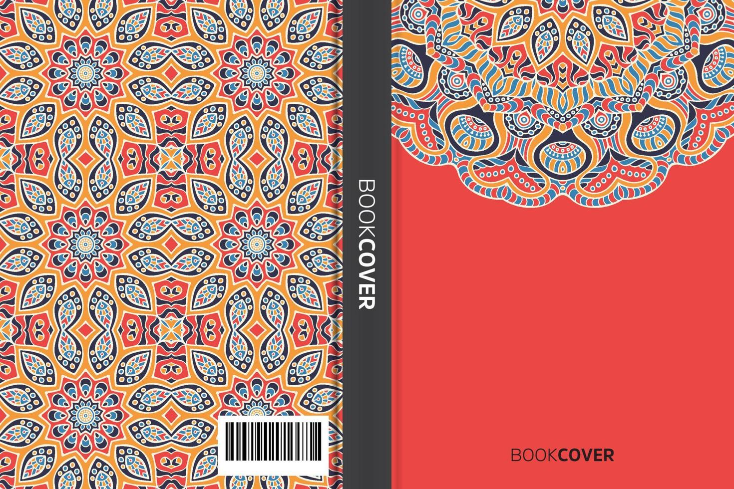 livre de couverture de mandala vecteur