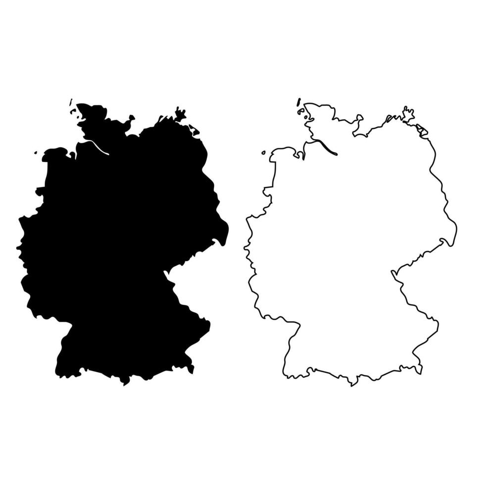 haute détaillé vecteur carte - Allemagne