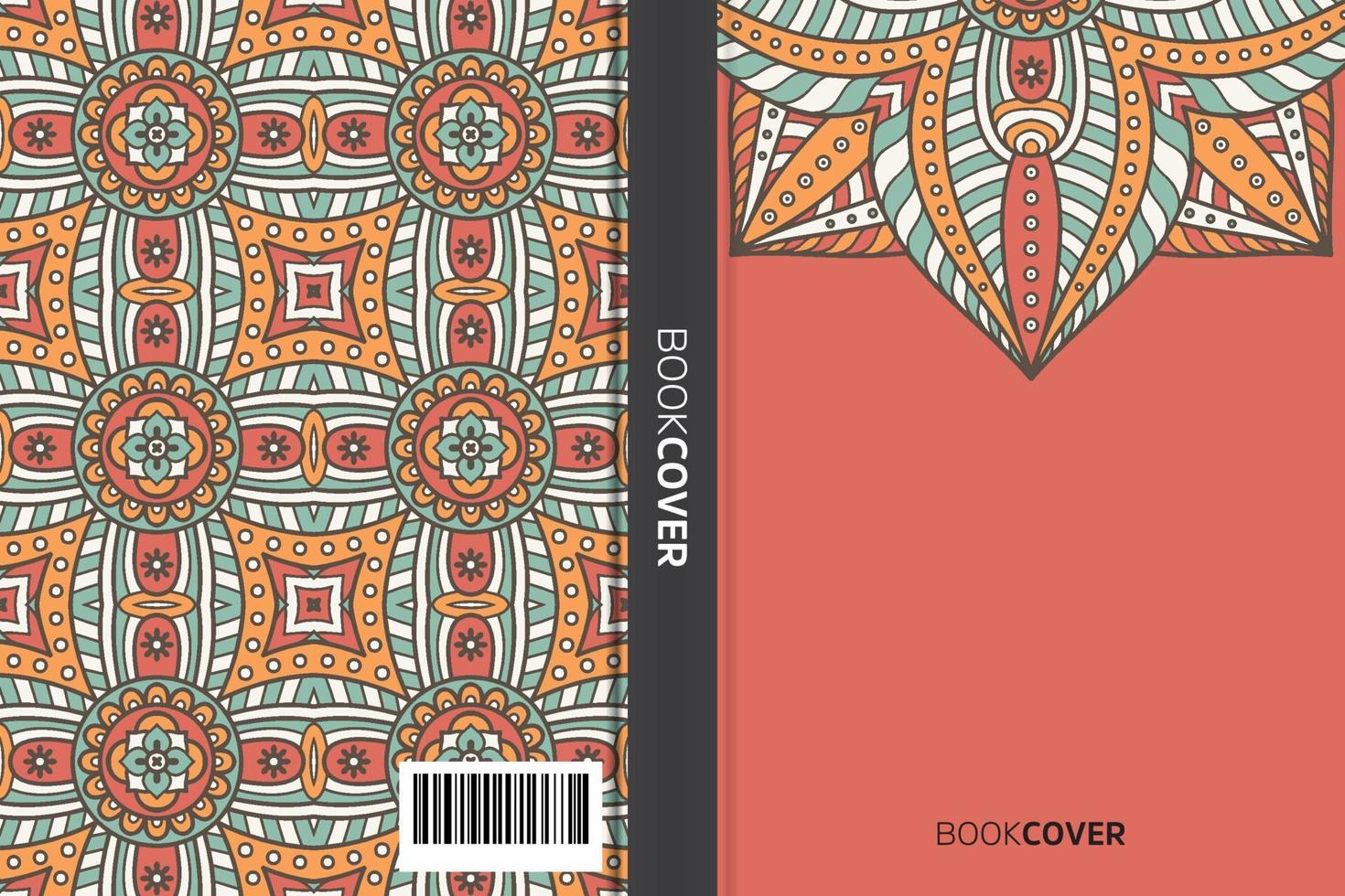 livre de couverture de mandala vecteur