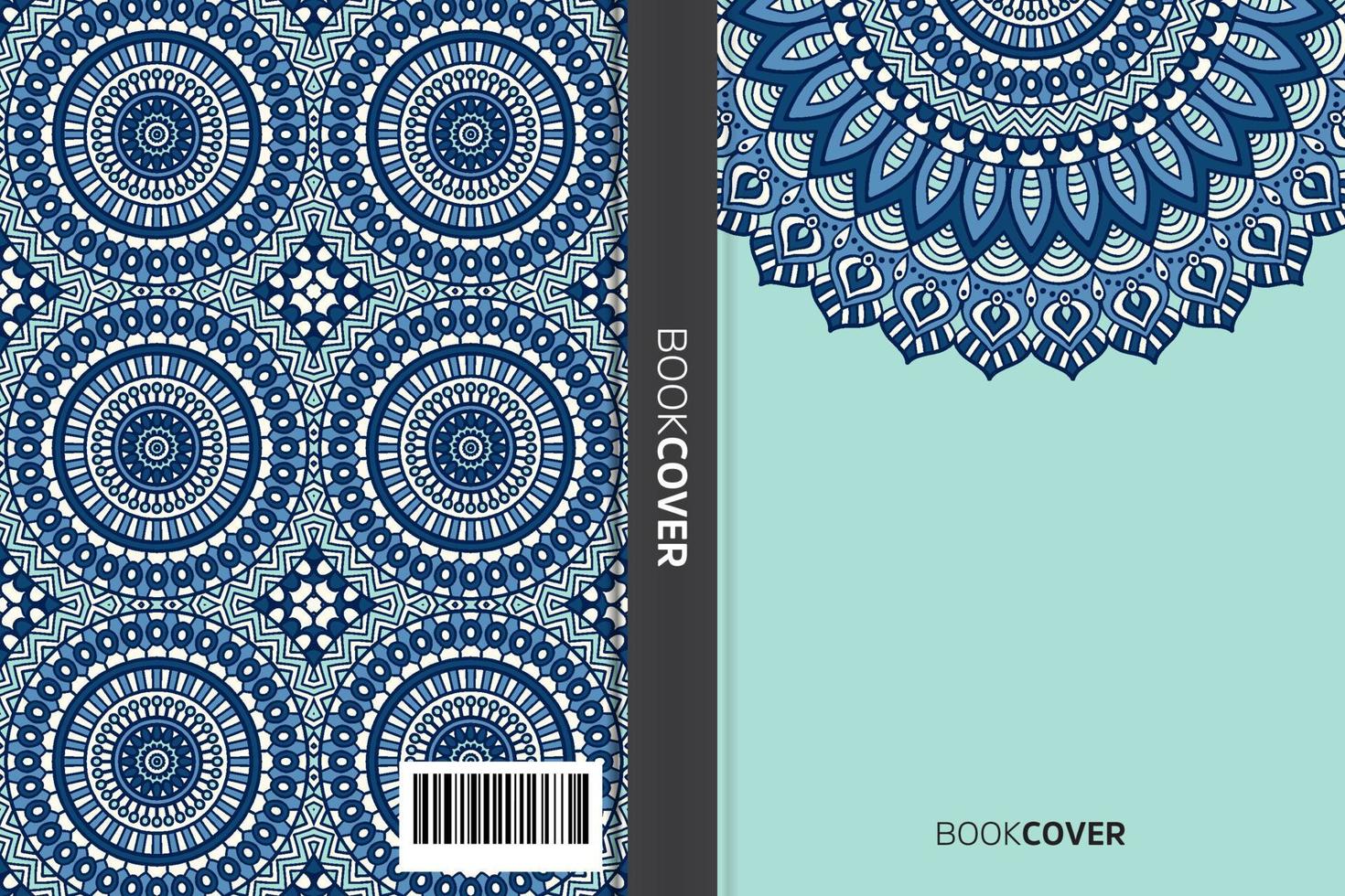 livre de couverture de mandala vecteur