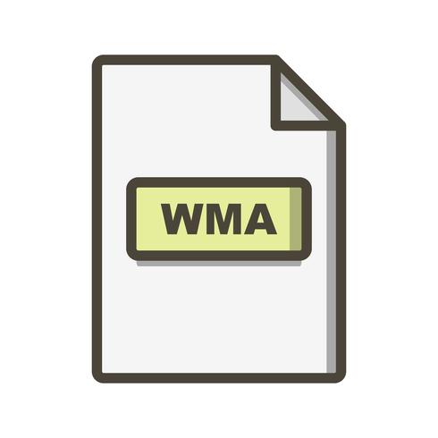 Icône de vecteur WMA