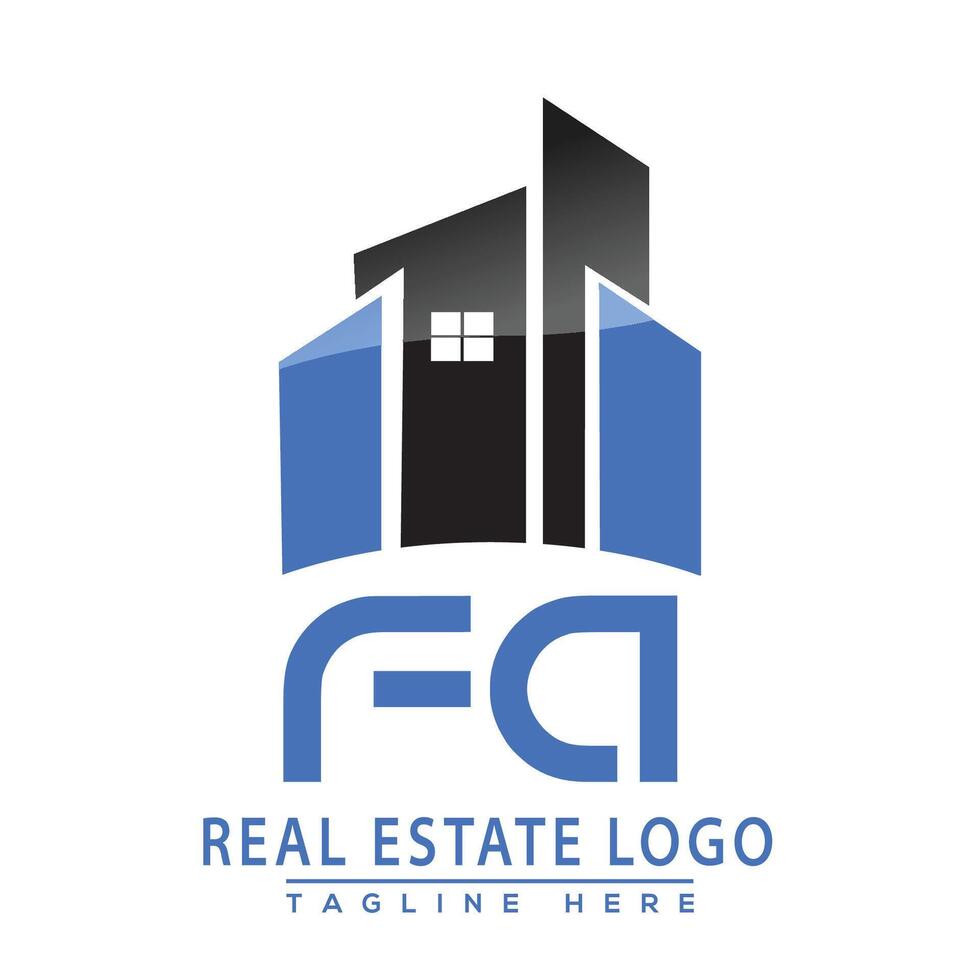 FA réel biens logo conception vecteur
