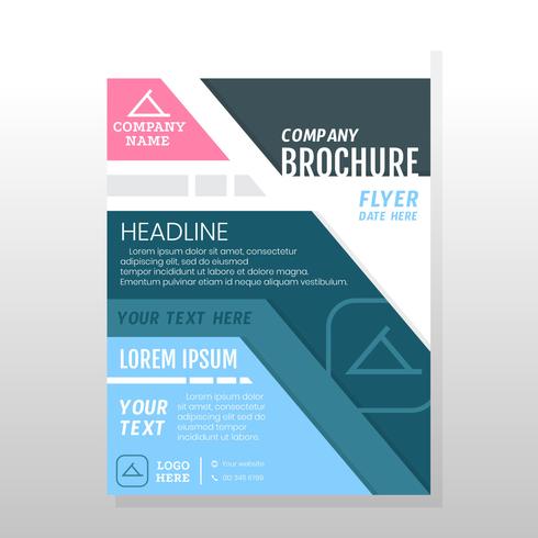 Conception de brochures commerciales vecteur